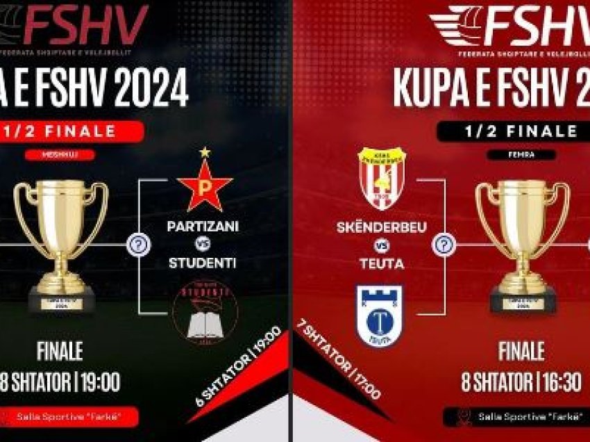 Sot gjysmëfinalet e Kupës së FSHV-së