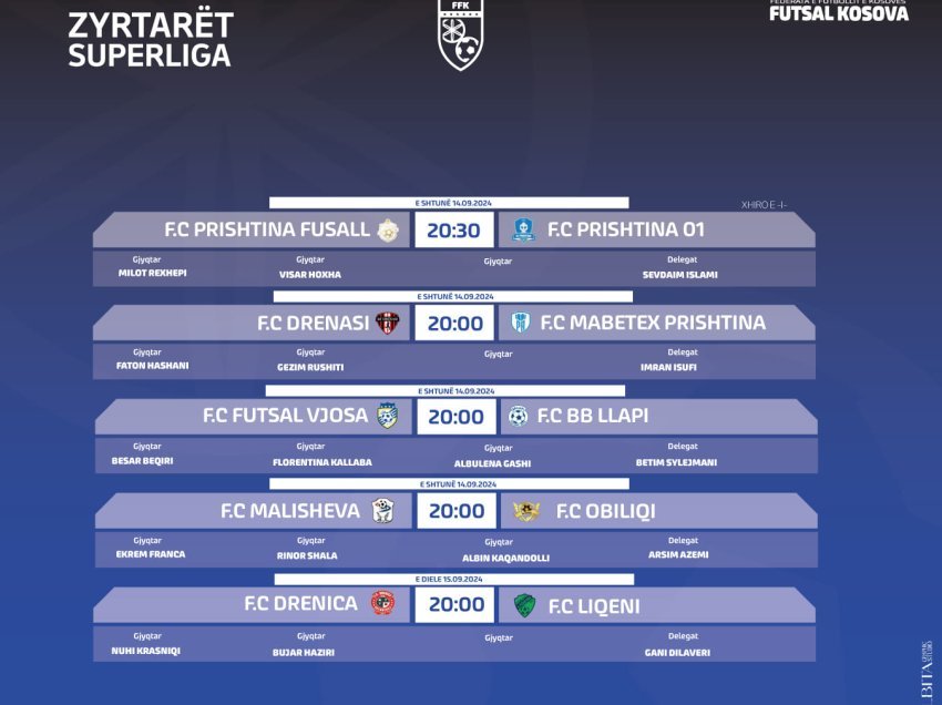 Rikthehet Superliga e Kosovës në futsall