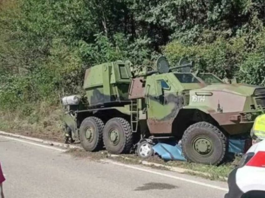 Autoblinda e ushtrisë serbe aksidentohet me një veturë, humbin jetën pesë persona!