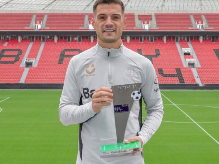 Granit Xhaka pranon një çmimin të veçantë