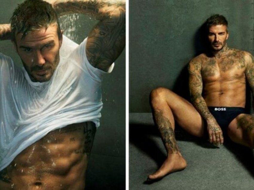 Fansat nuk mund të ndalojnë së komentuari fotografitë seksi të David Beckham për reklamën e re të “Boss”