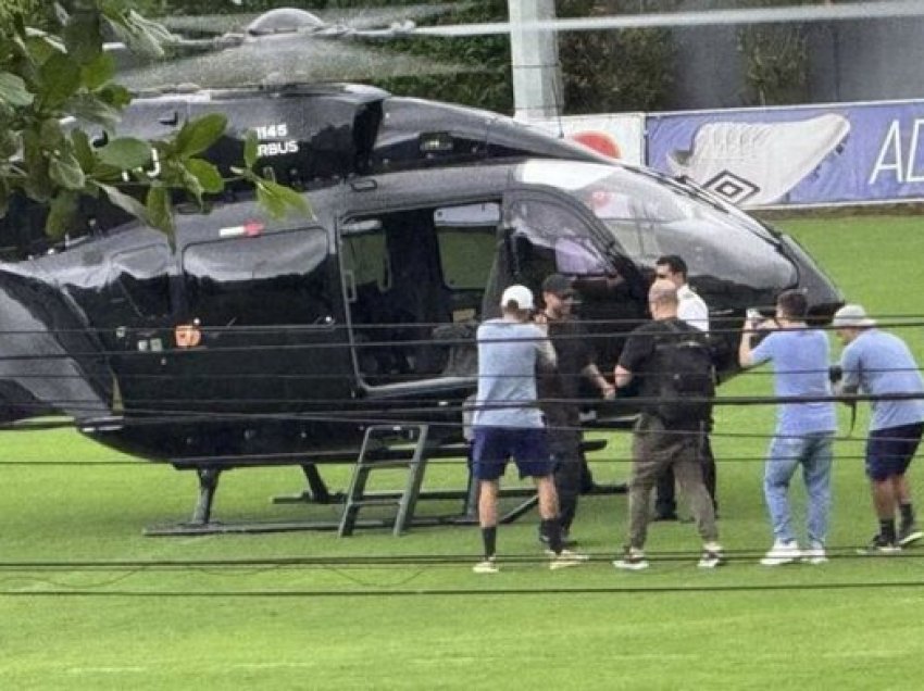 Neymar mbërrin me helikopter në stërvitjen e parë me Santosin