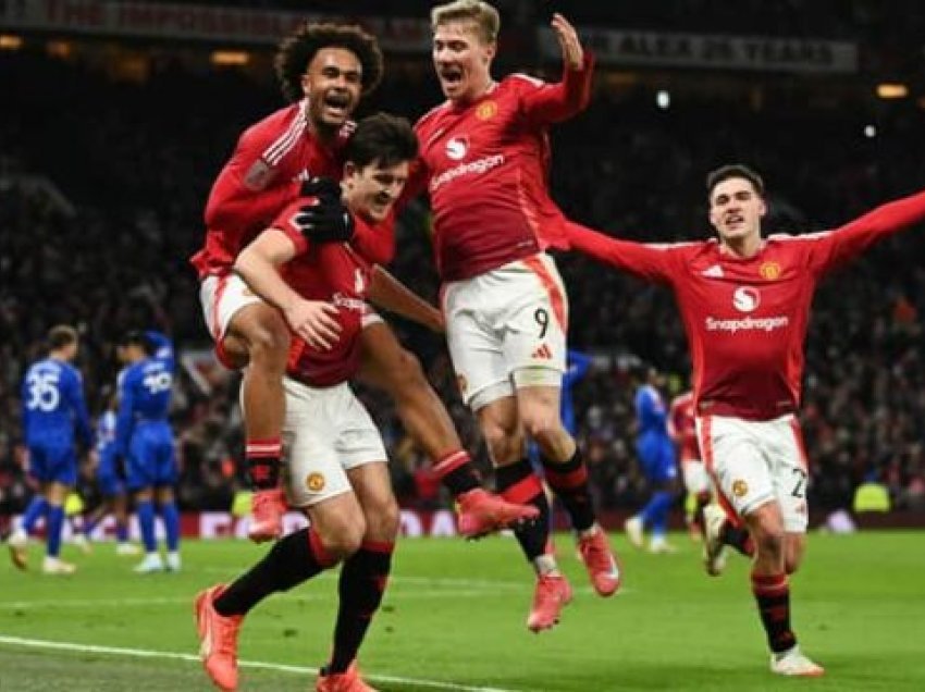 Fitore në frymën e fundit, Manchester Utd e eliminon Leicesterin