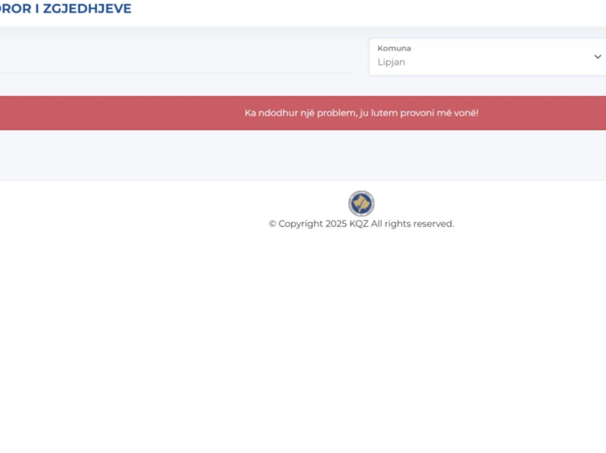Bie faqja e KQZ-së, qytetarët nuk mund të shohin rezultatet paraprake