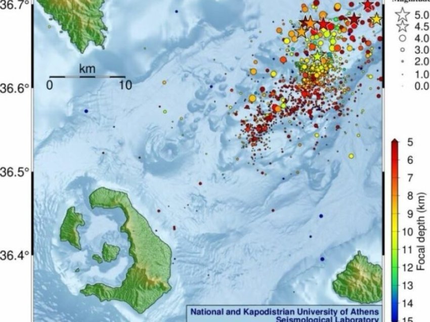 Tërmetet/ Amorgos shpall gjendje të jashtëzakonshme – Gjashtë tërmete të forta në Santorini brenda një ore