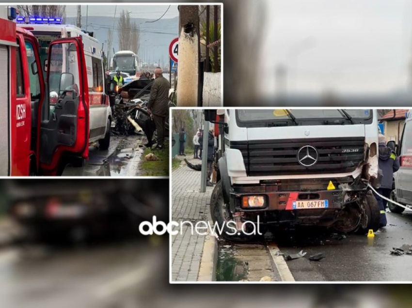 Aksidenti në aksin Lezhë-Shëngjin me dy viktimë/ Arrestohet shoferi i kamionit