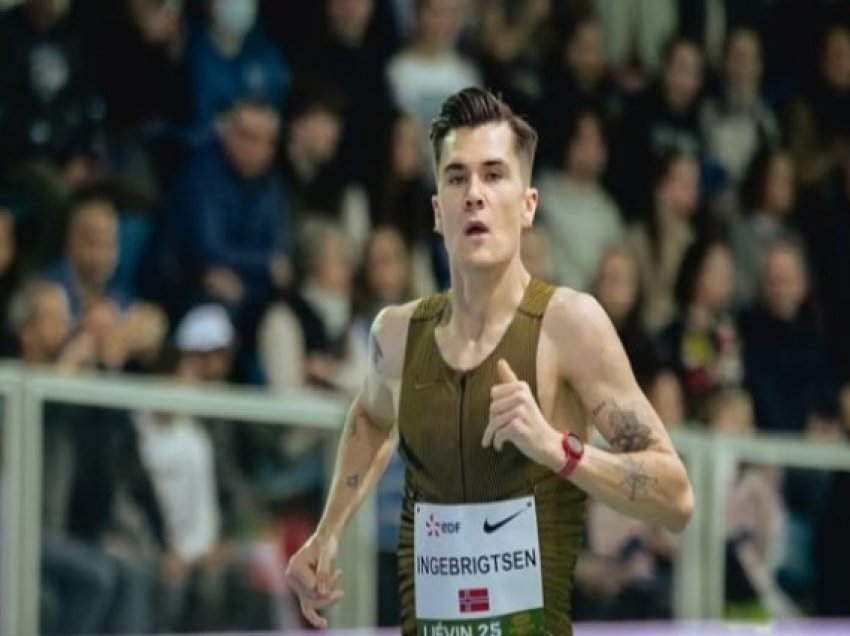 Jakob Ingebrigtsen vendos dy rekorde në një garë