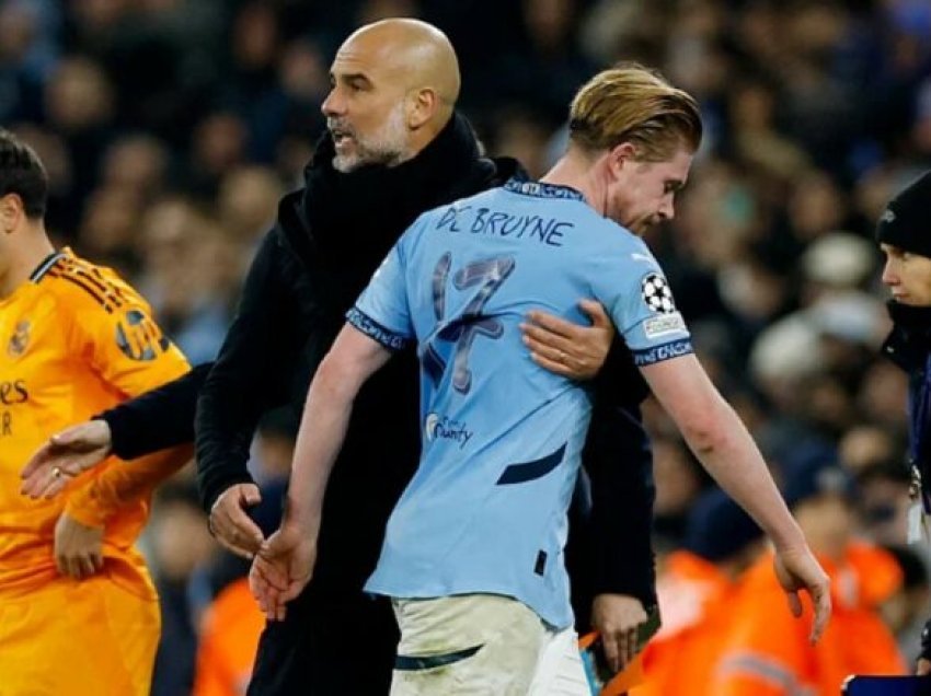 Guardiola gjen zëvendësues për De Bruyne