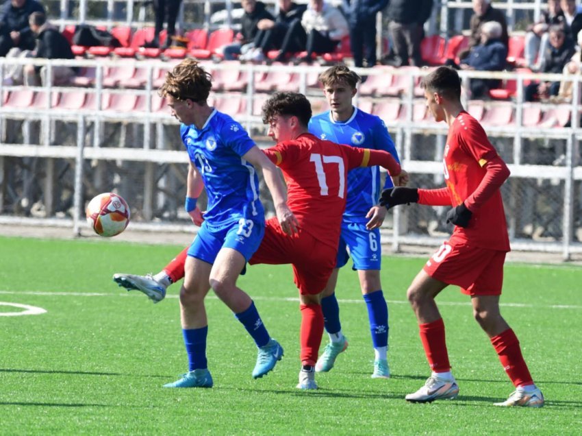 Hoxha shënon për triumfin e Maqedonisë së Veriut U17