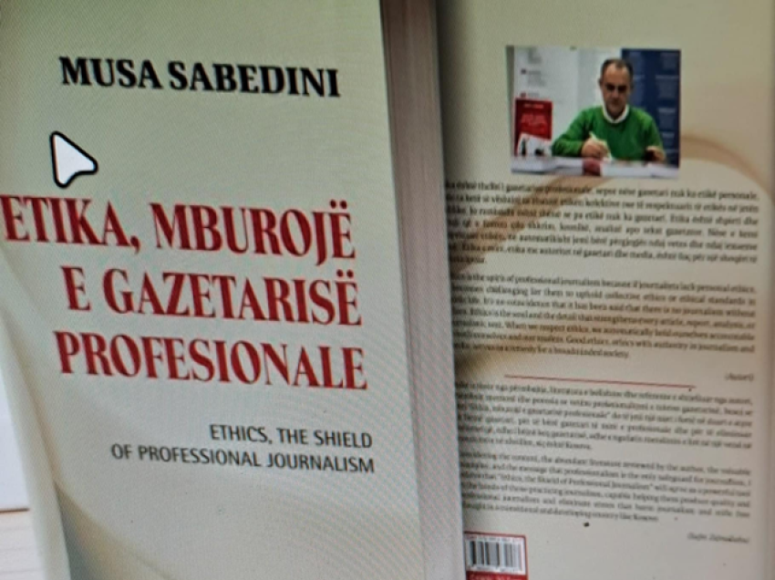 Musa Sabedini: Etika, mburojë e gazetarisë personale, botuar nga UBT, 2025