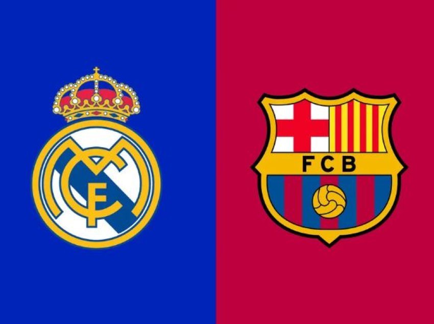 Formacionet zyrtare Real Madrid - Barcelona