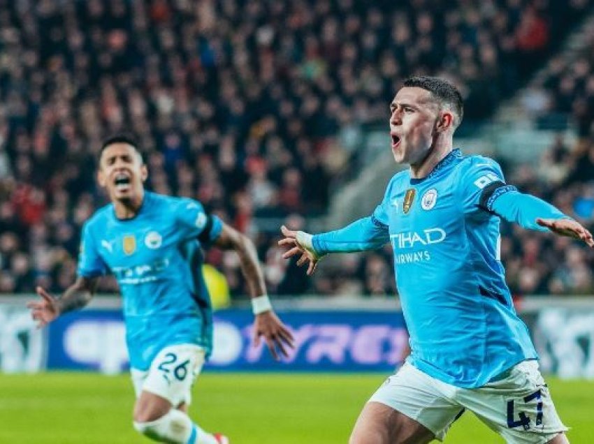 Manchester City befasohet në finish në Londër nga Brentford-i